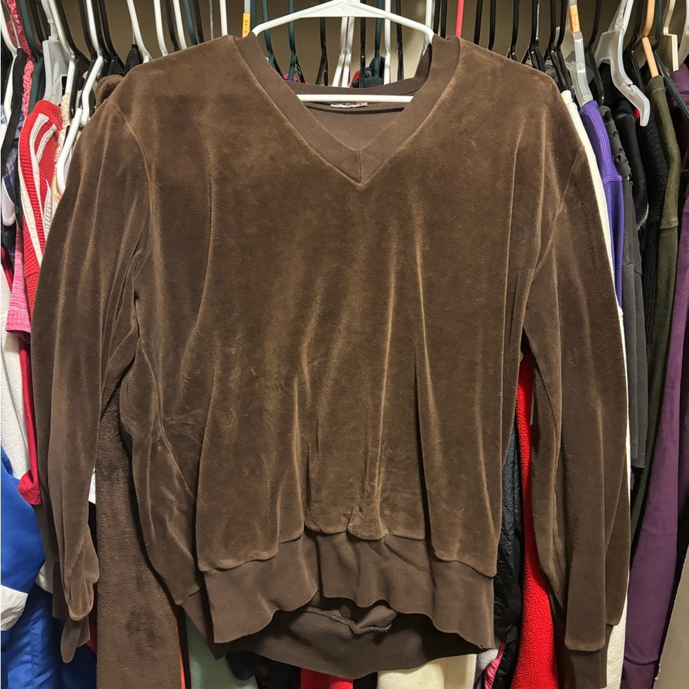 70s/80s velour sweater